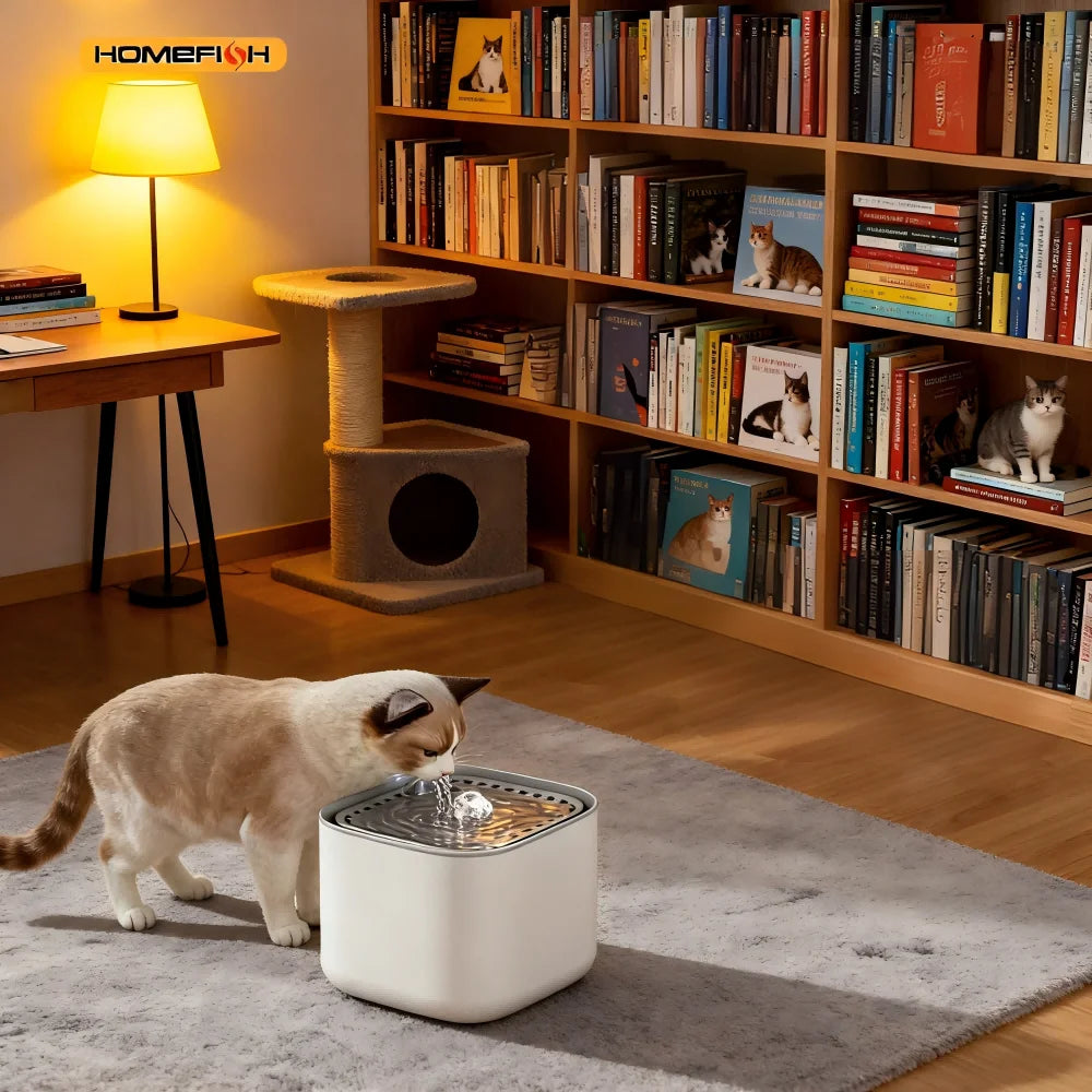 3L Cat Water Fountain Auto Recirculate Filter Large Capacity Filtring Cat Water Drinker USB Electric Mute Cats Water Dispenser